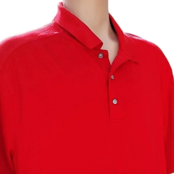 Cutter & Buck Red Mens Shirt CB Dry Tec Luxe XXL - Picture 2 of 14